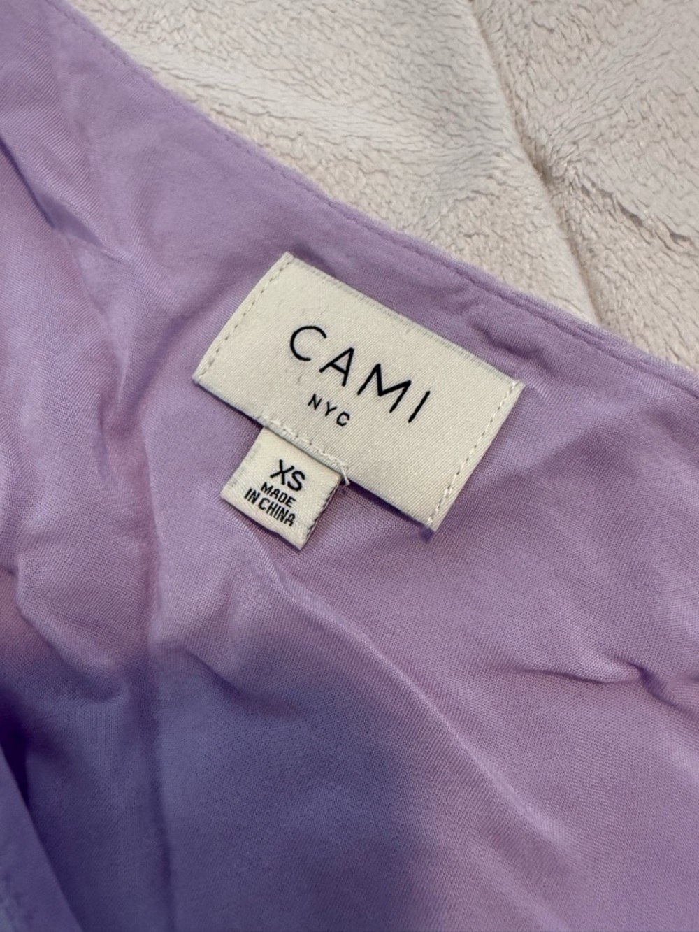 Cami NYC Lenore One Shoulder Purple Silk Blouse One Sleeve Top Womens XS - Picture 5 of 6